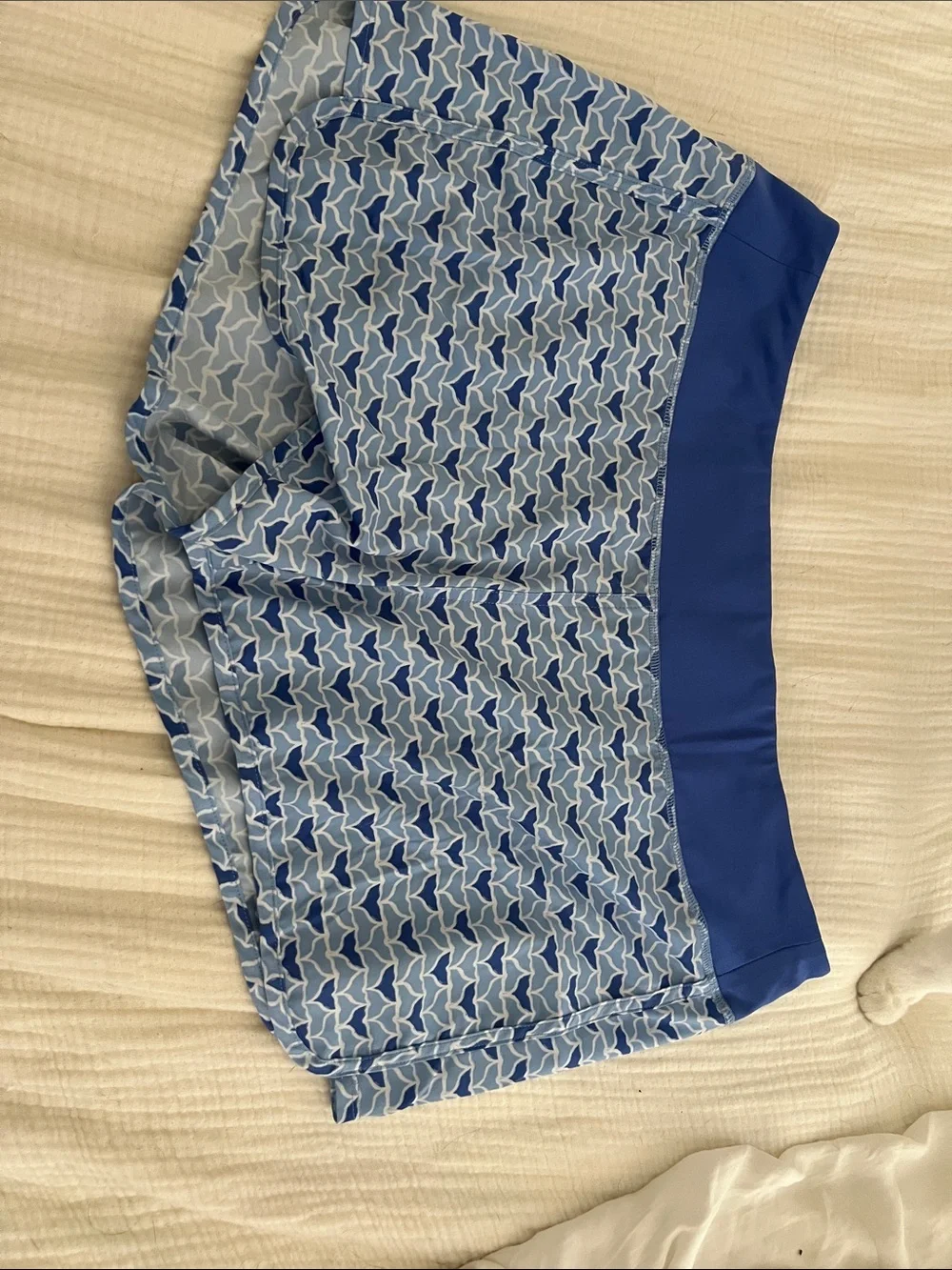 Vineyard Vines Blue Patterned Swim Coverup Skirt